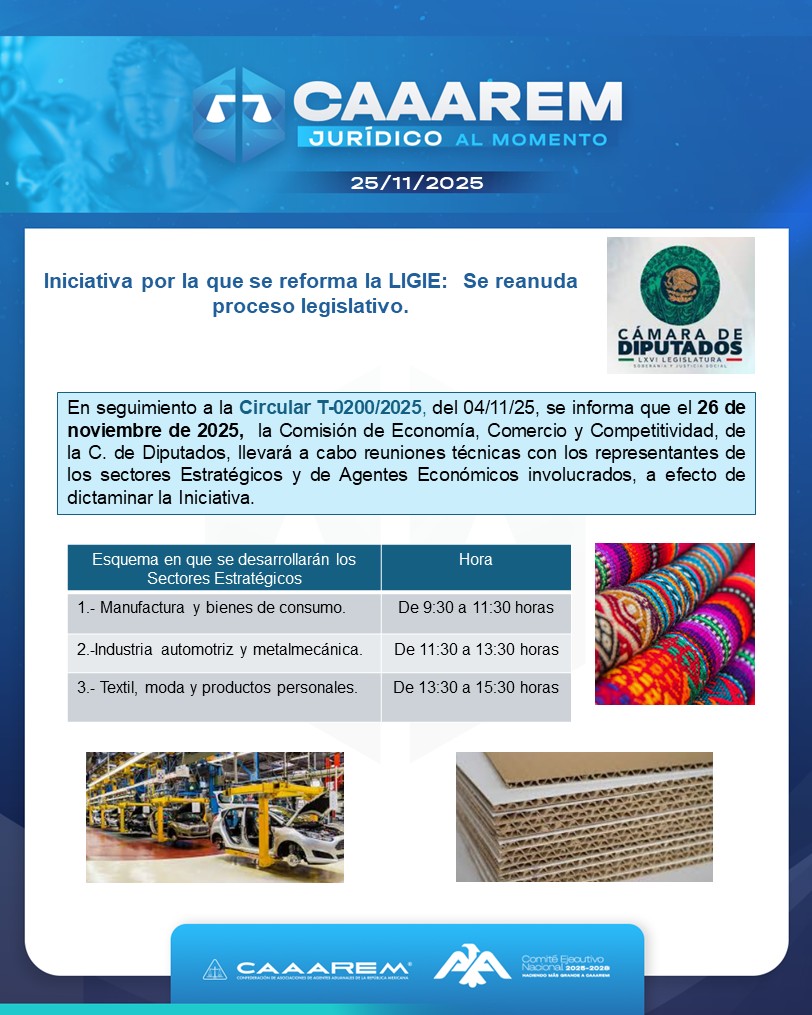 Mesas técnicas para dictaminar la reforma a la LIGIE continúan este 26 de noviembre