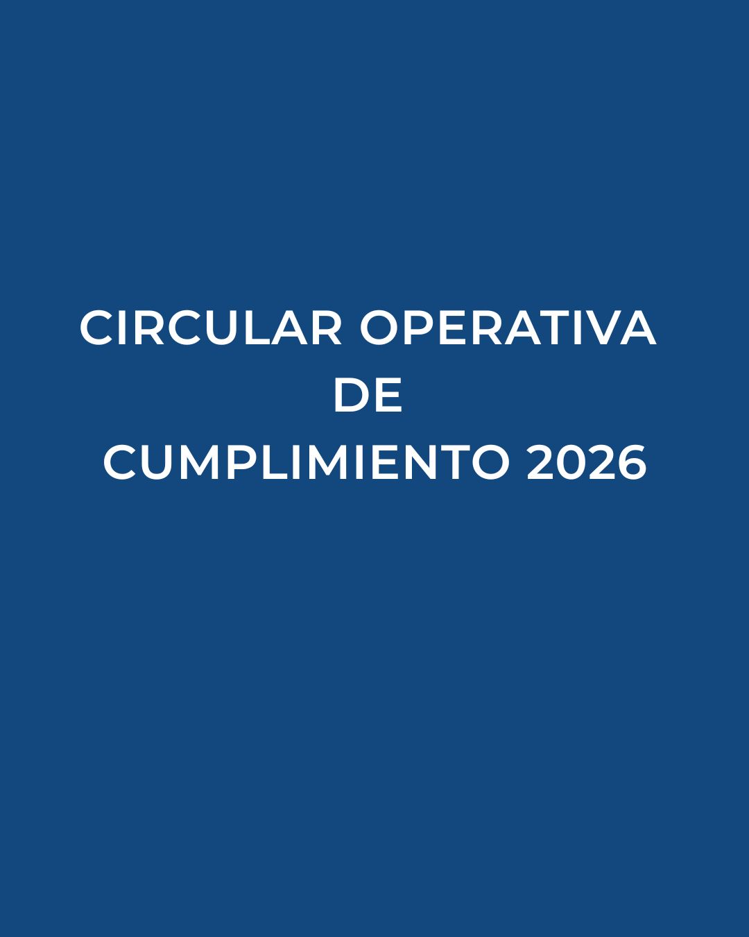 CIRCULAR OPERATIVA DE CLASIFICACIÓN ARANCELARIA Y SOPORTE TÉCNICO