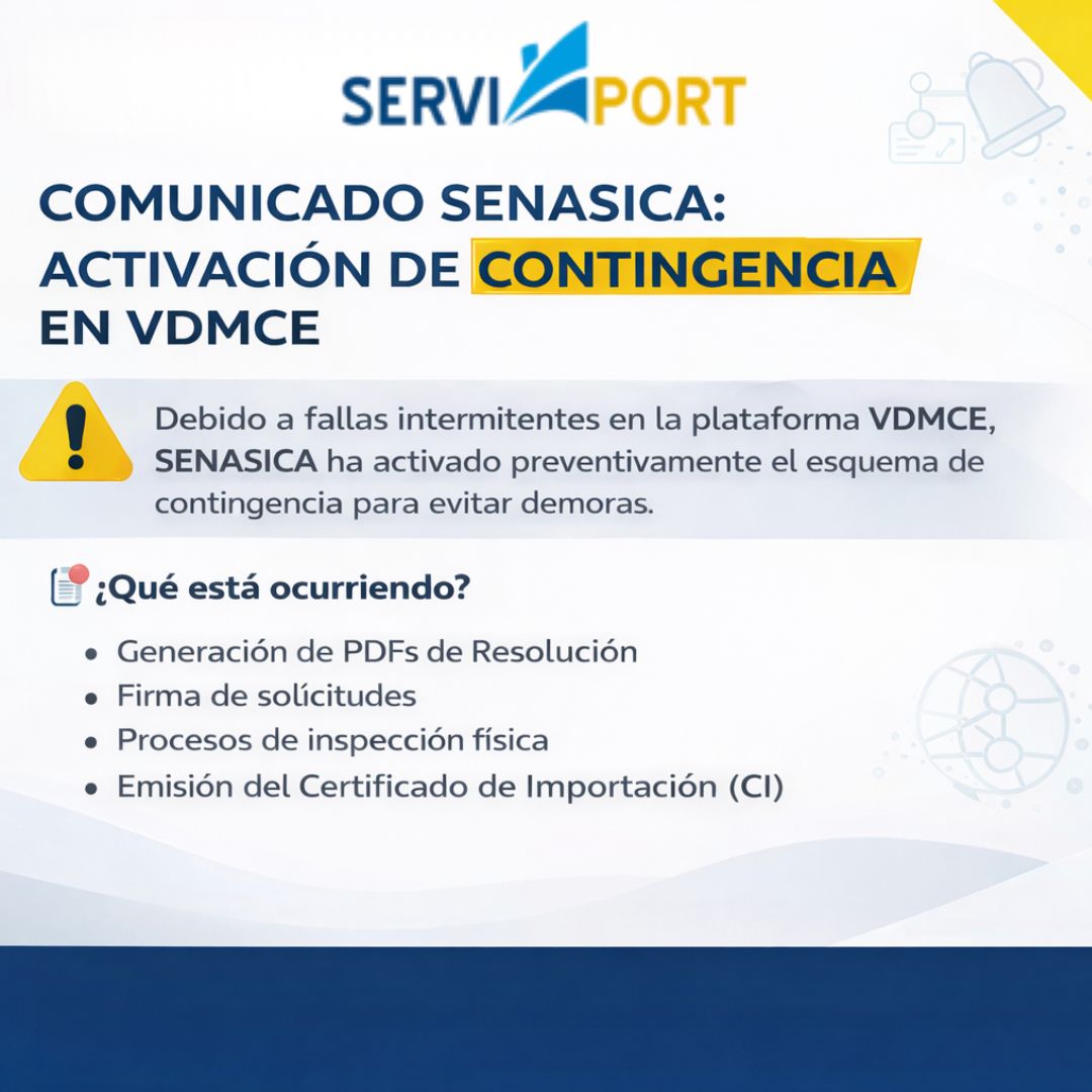 Comunicado SENASICA: Activación de esquema de contingencia en VDMCE