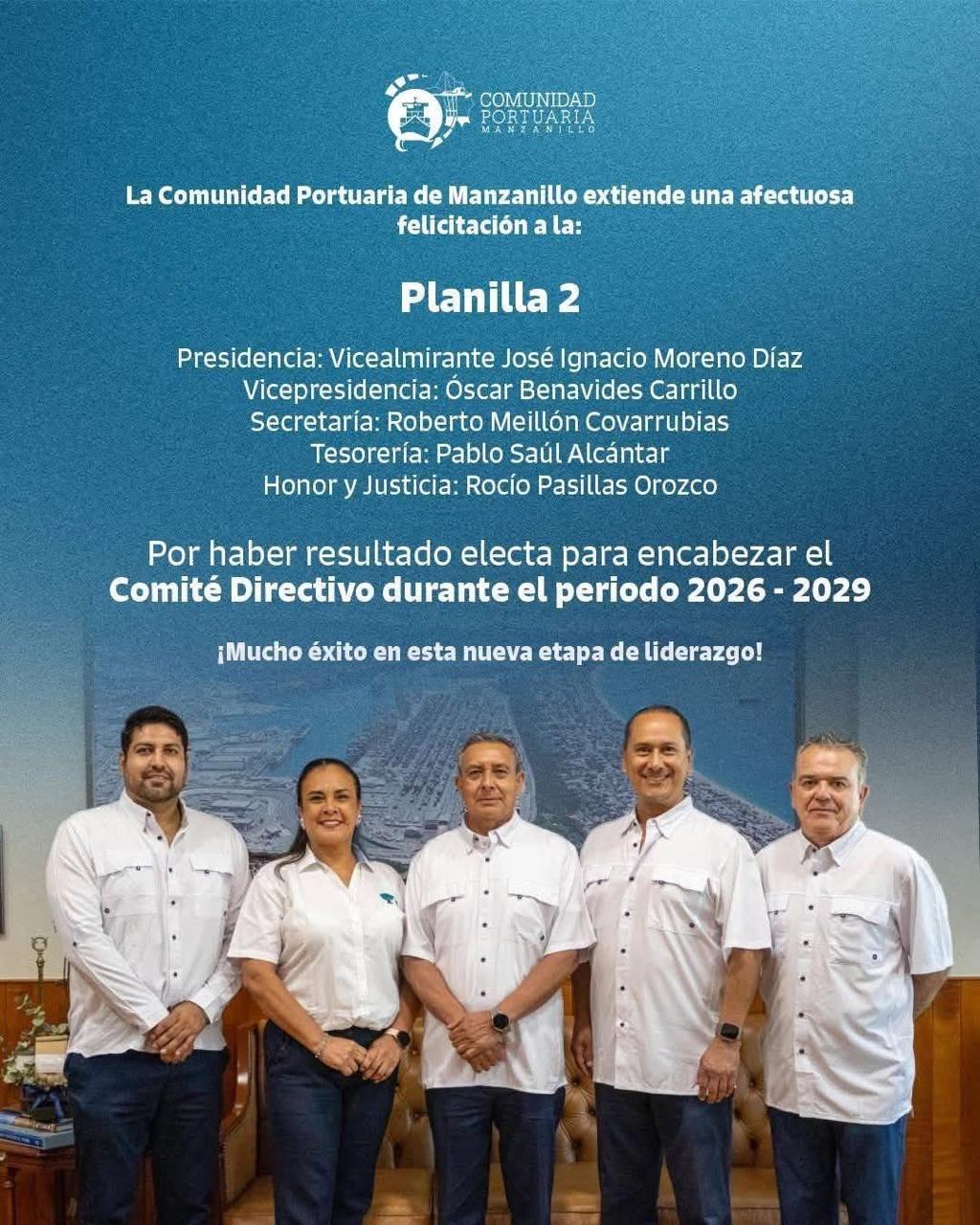 Nuevo Comité Directivo 2026–2029 en la Comunidad Portuaria de Manzanillo