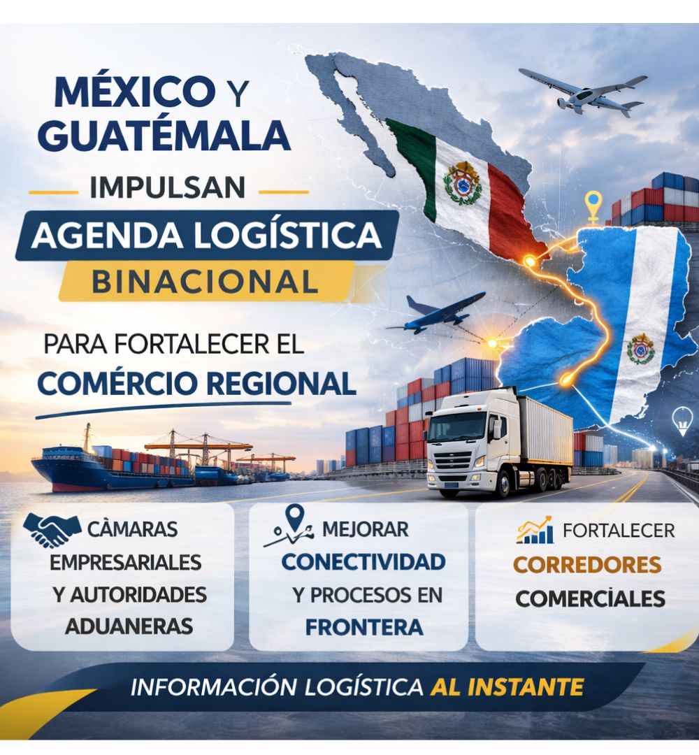 México y Guatemala impulsan agenda logística para fortalecer el comercio regional