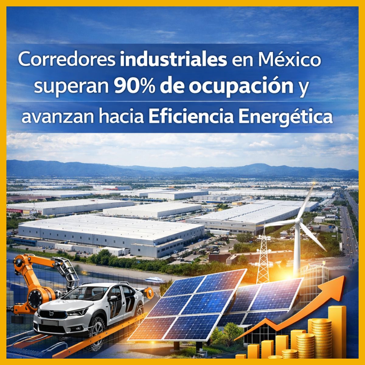Corredores industriales en México superan 90% de ocupación y avanzan hacia eficiencia energética