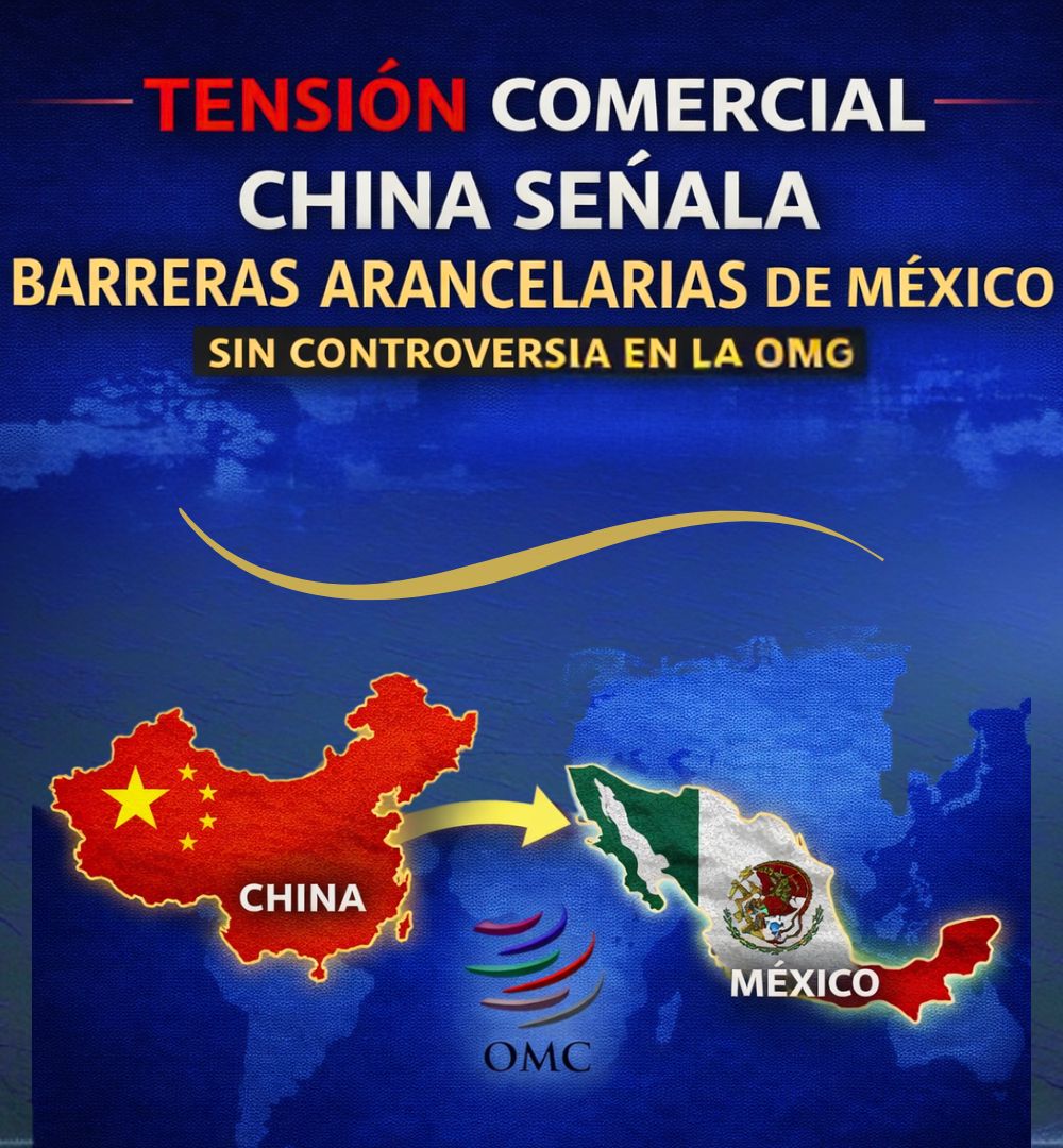 China señala barreras arancelarias de México sin activar controversia ante la OMC