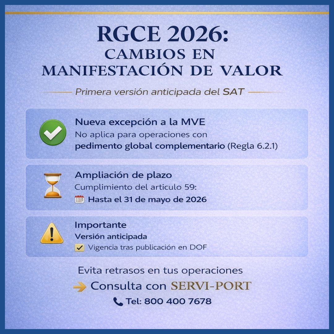 PRIMERA RESOLUCIÓN DE MODIFICACIONES A LAS REGLAS GENERALES DE COMERCIO EXTERIOR PARA 2026 PRIMERA VERSIÓN ANTICIPADA