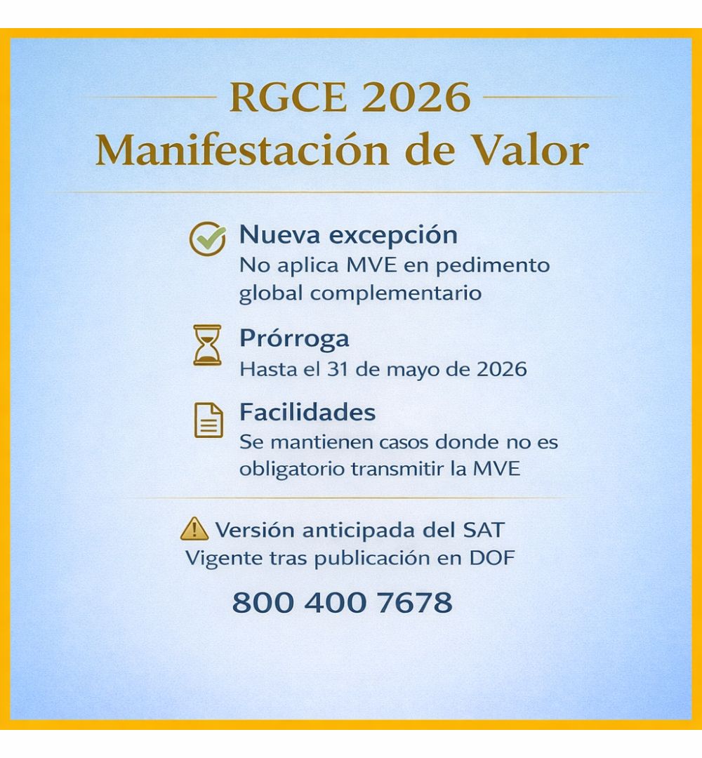 CIRCULAR PREVENCIÓN - Primera resolución de modificaciones a las reglas generales de comercio exterior para 2026