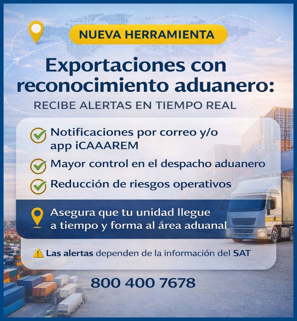 Exportaciones con reconocimiento aduanero: nueva herramienta de notificaciones para mayor control operativo