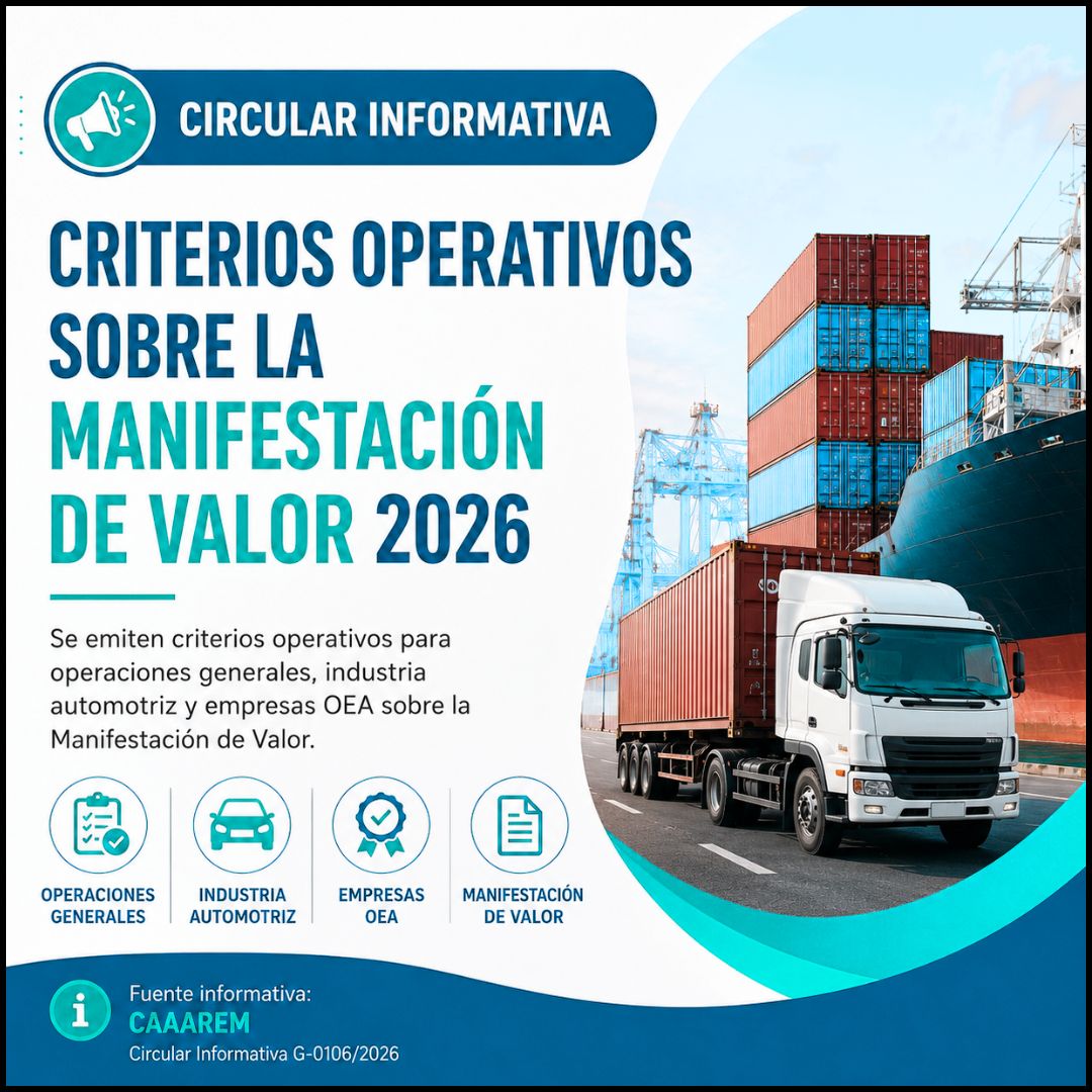 CIRCULAR INFORMATIVA | MANIFESTACIÓN DE VALOR 2026
