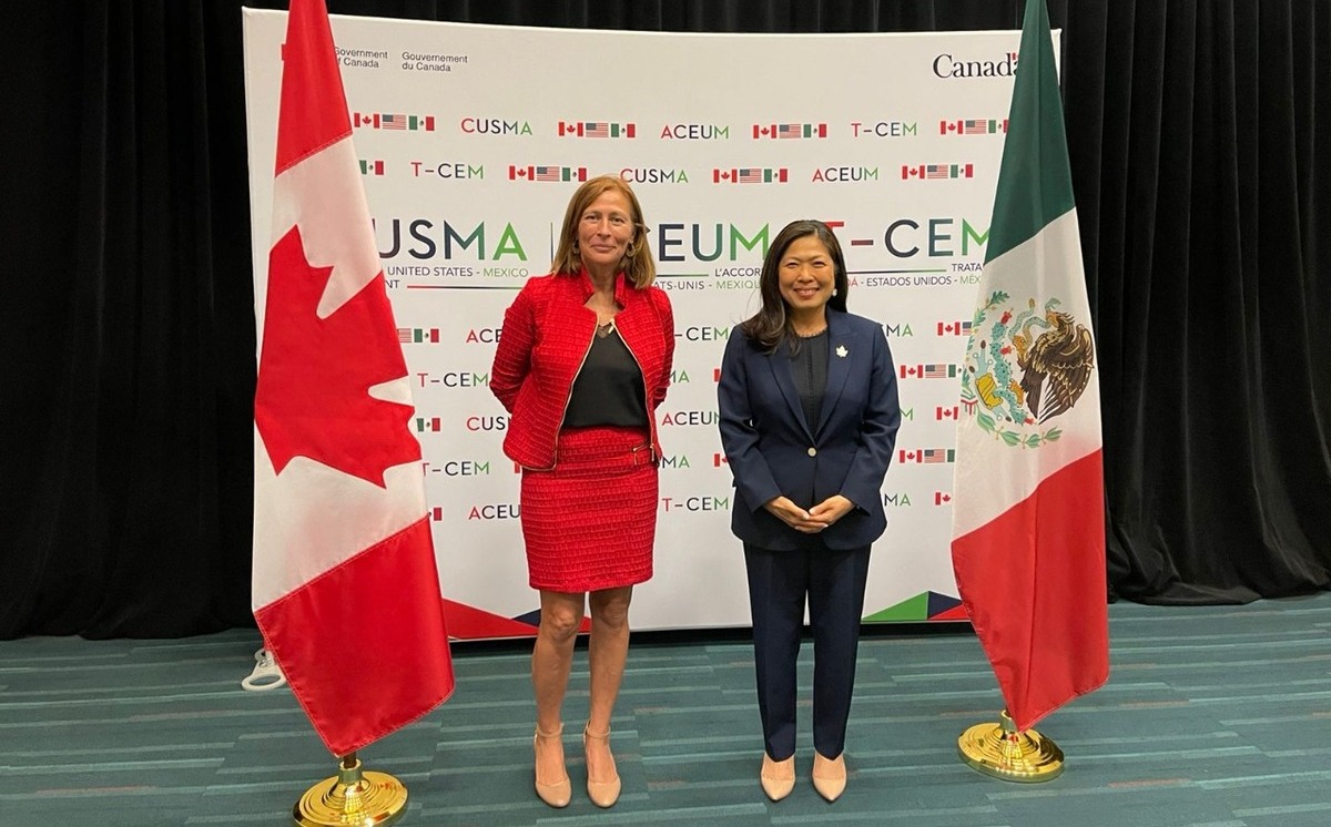 Ministras de comercio de México, EU y Canadá se reúnen en Vancouver a dos años del T-MEC.