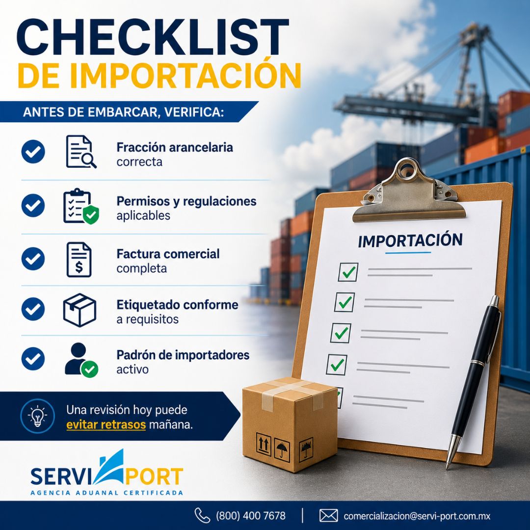 Checklist básico para una importación eficiente en México